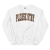 PLEASE STAY CHECKERED Unisex Sweatshirtd