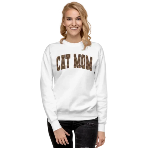 Cat Mom Unisex Premium Sweatshirt