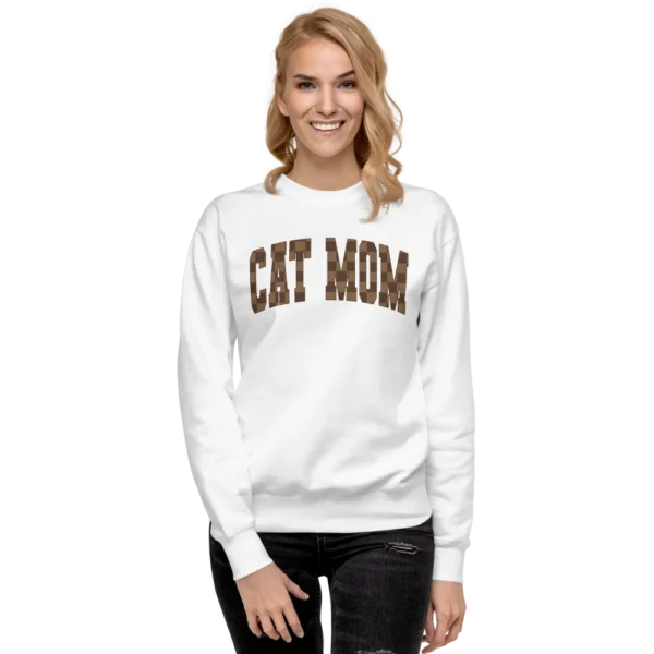 Cat Mom Unisex Premium Sweatshirt