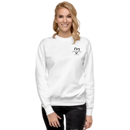 JESUS FRONT & BACK Unisex Premium Sweatshirt