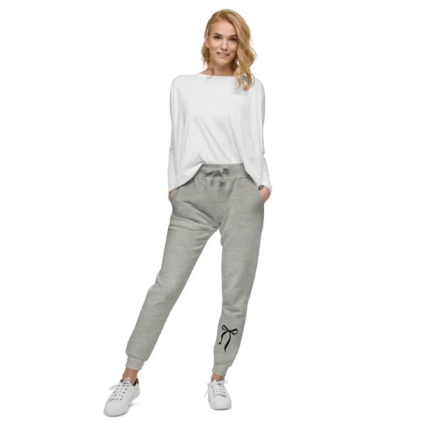 Unisex fleece Bow sweatpants