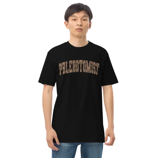 PHLEBOTOMIST Men’s premium heavyweight tee