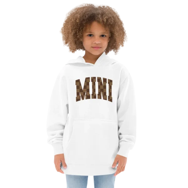 Mini Checkered Kids fleece hoodie